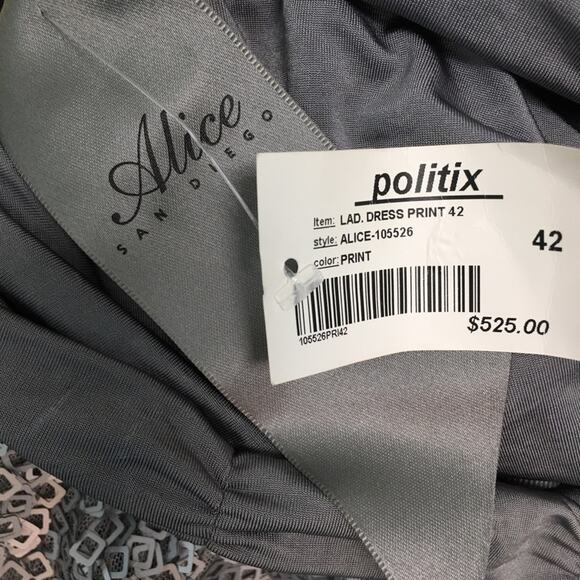 Alice San Diego Silver, Gray and, blue sequin strapless romper size Large - Picture 7 of 16